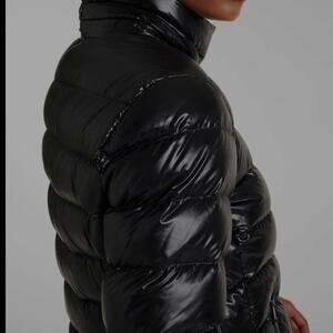 Moncler Bady down   Black Shiny Jacket  Size 4/Midium